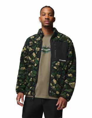 Columbia Herren Woodland Broken Sweatshirt Mou/Tain™ Printed Fleece Klein - Image 3
