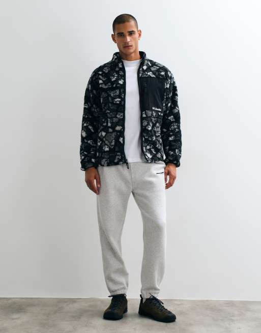 Columbia Street Tech CSC MTN forro polar estampado de camuflaje negro, 4 de 5