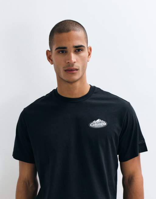Columbia Street Tech Snowy Peaks t-shirt épais noir, 4 de 5