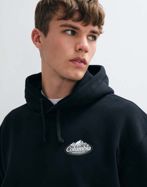 Columbia Street Tech Worldwide heavyweight hoodie in black, 4 of 5