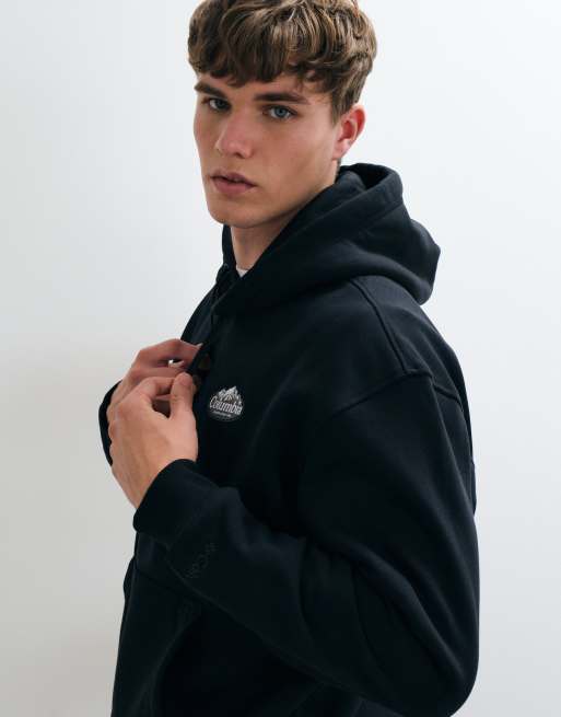 Columbia Street Tech Worldwide heavyweight hoodie in black, 5 of 5