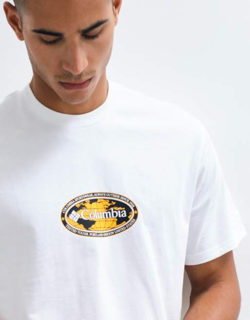 Columbia Street Tech Worldwide heavyweight t-shirt in white, 3 of 5