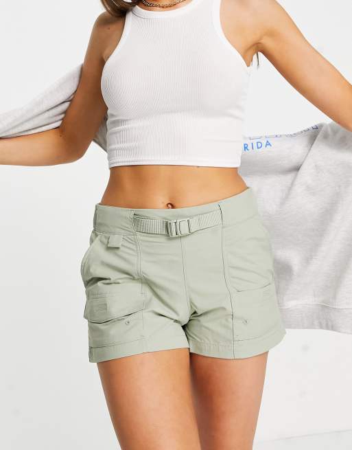 Women's High Waist Boyfriend Cargo Shorts