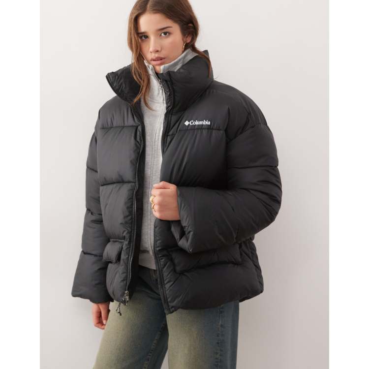 Columbia Surplus Puffect puffer jacket in black | ASOS