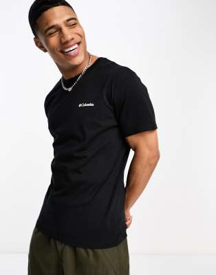 Columbia - T-shirt avec logo basique - Noir