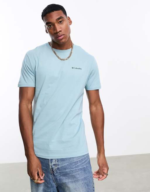 Columbia Talbert Ridge back print t-shirt in blue Exclusive to ASOS