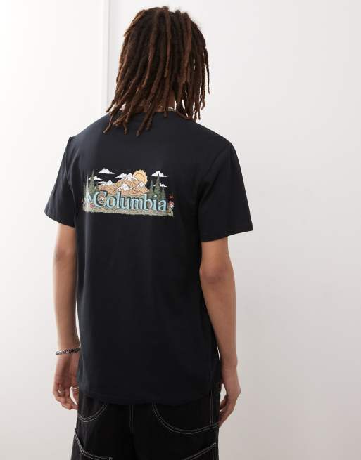 Columbia - Talbert Ridge - T-shirt a maniche corte nera con grafica