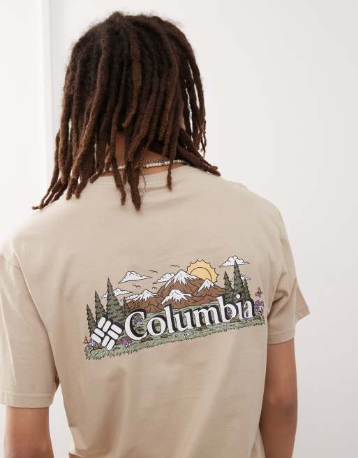 Columbia - Talbert Ridge - T-shirt met korte mouwen en grafische print in fossiel