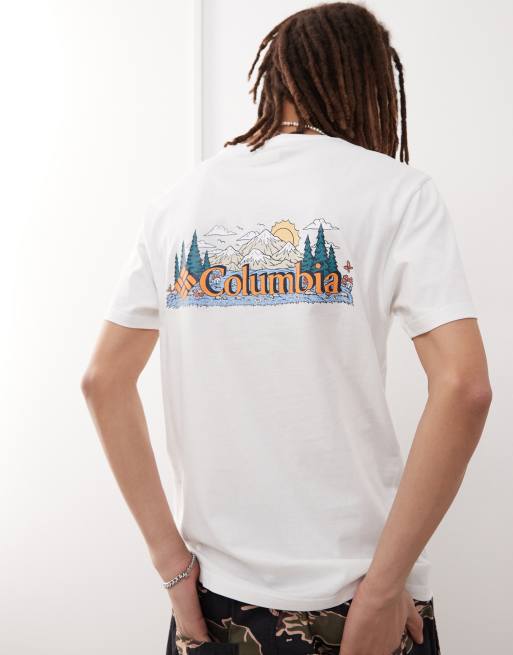 Columbia – Talbert Ridge – Vit t-shirt med tryck, 4 av 4