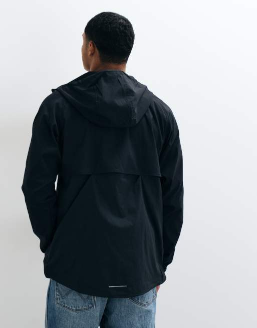 Columbia Tech II chaqueta cortavientos con cremallera completa en negro, 5 de 5