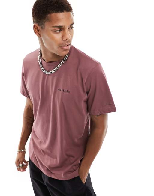 Columbia thistletown hills t-shirt in burgundy