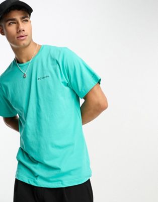 Columbia thistletown hills t-shirt in turquoise - ASOS Price Checker