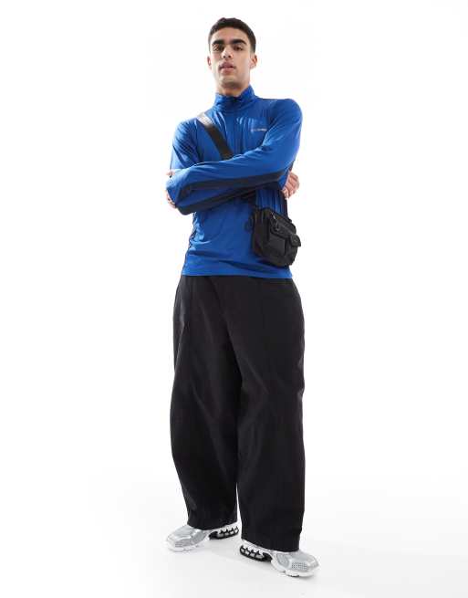 Columbia Three Pitch half zip fleece in blue, 2 of 4