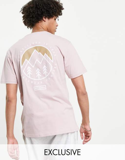 Columbia Tillamook t-shirt in pink Exclusive at ASOS 