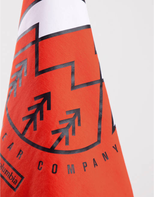Columbia - Tillamook - T-shirt in rood, exclusief bij ASOS , 3 van 4