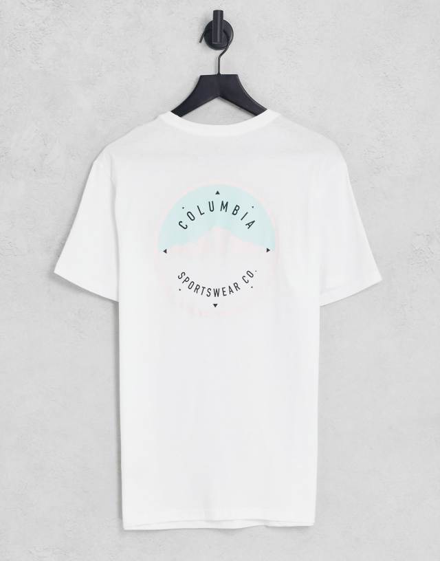 Columbia Tillamook Way II back print T-shirt in white - Exclusive to ASOS