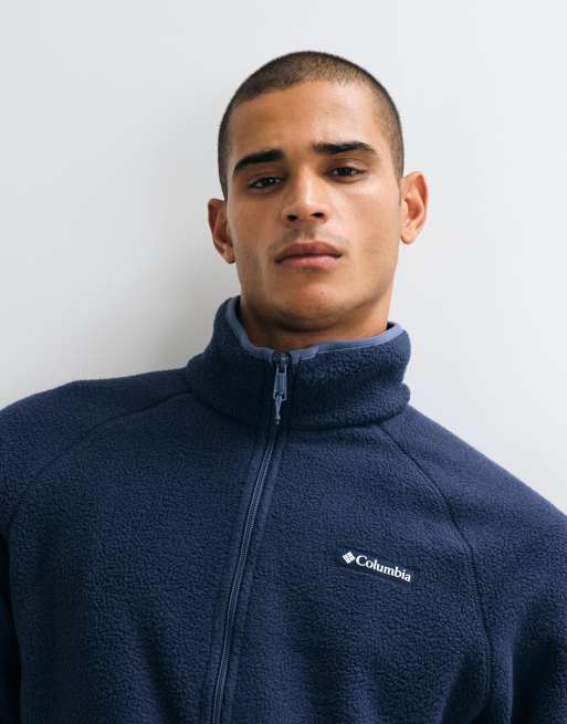 Columbia Timber Crest fleece med fuld lynlås i navy, 3 af 5