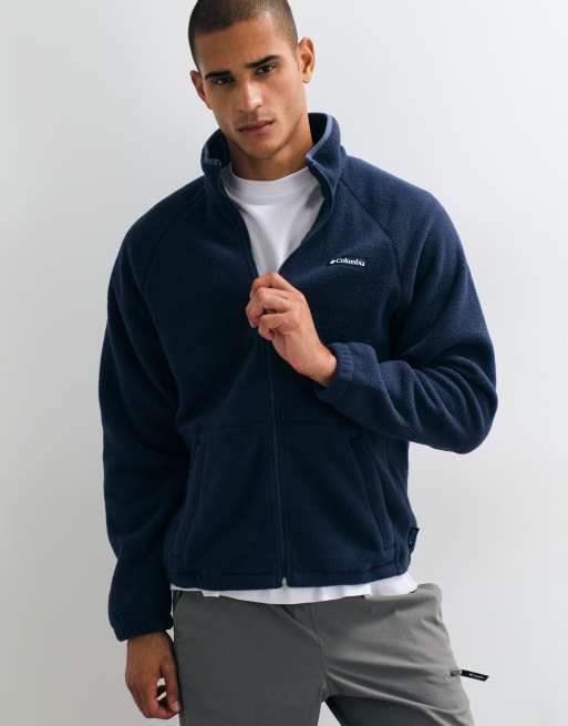 Columbia Timber Crest fleece med fuld lynlås i navy, 5 af 5