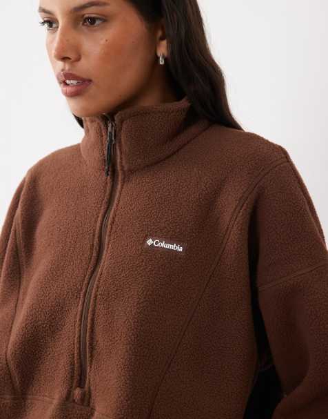Columbia Timber Meadow fleece med halv dragkedja i brunt - view 1