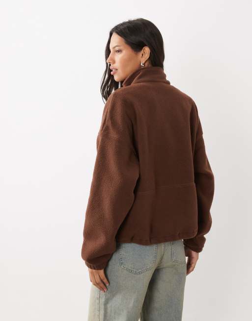 Columbia Timber Meadow fleece met halve rits in bruin, 4 van 4