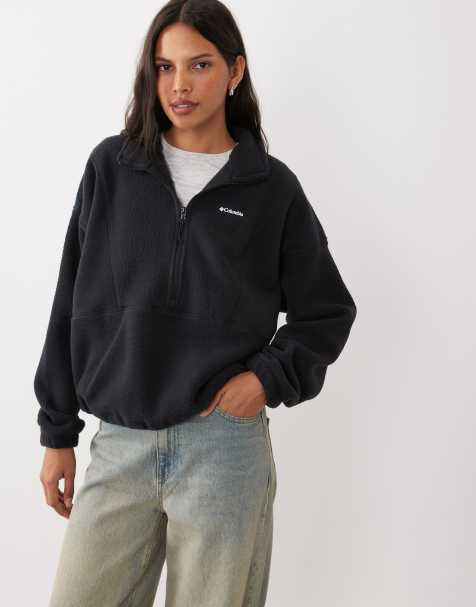 Columbia Timber Meadow half zip fleece in black - view 1