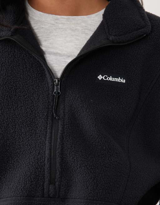 Columbia Timber Meadow half zip fleece in black, 3 of 4