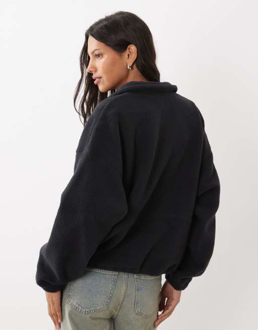 Columbia Timber Meadow half zip fleece in black, 4 of 4