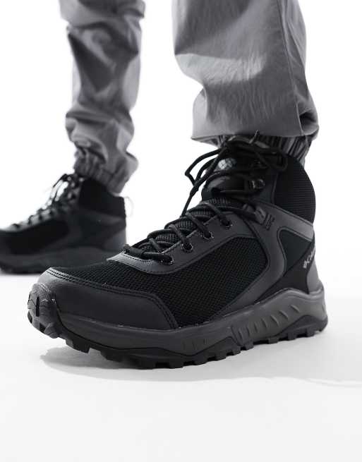 Columbia Trailstorm Ascend mid hiking boots in black ASOS