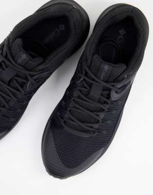 black waterproof sneakers