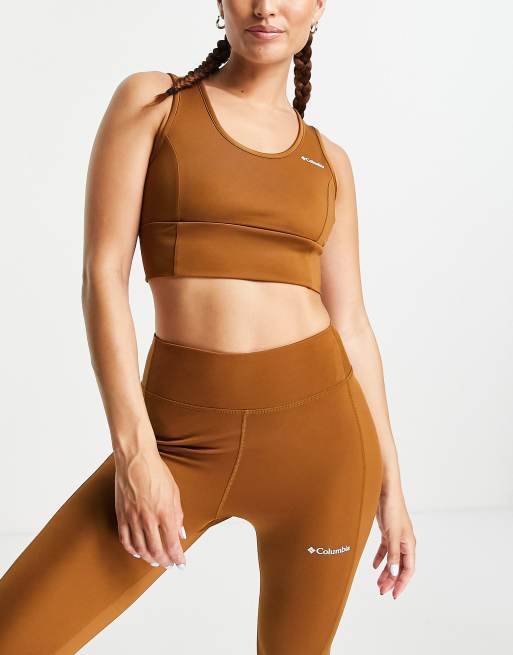 Columbia Training – CSC Sculpt – Brązowy krótki top bez rękawów – Tylko w ASOS , 3 z 4