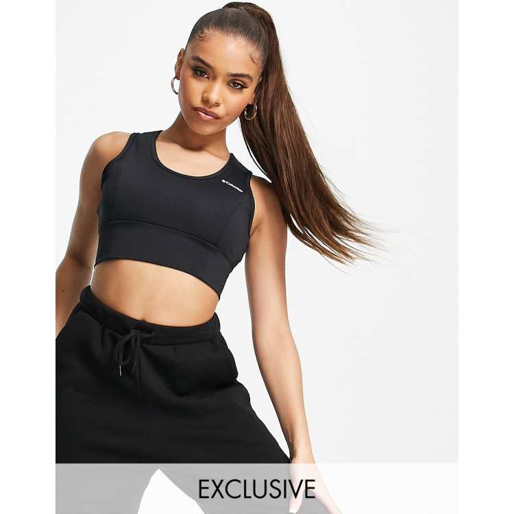 Columbia Training CSC Sculpt cropped tank top in black Exclusive at ASOS