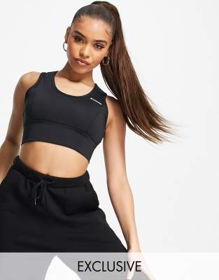 Black Sculpt Yoga Crop Top, Activewear