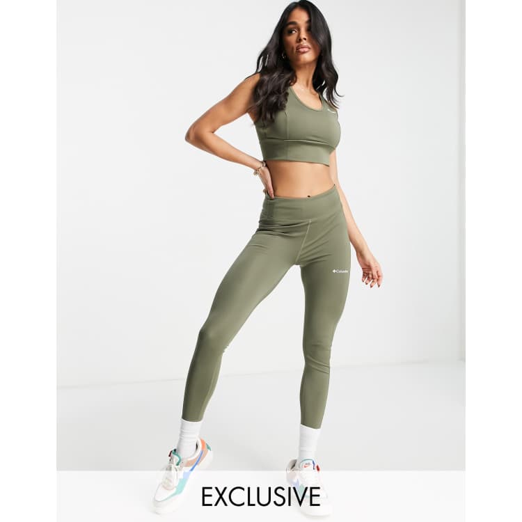 Columbia Training Csc Sculpt Leggings In Brown Exclusive At Asos