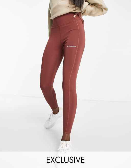 Columbia – Träning – CSC – Röda, skulpterande leggings, endast hos ASOS