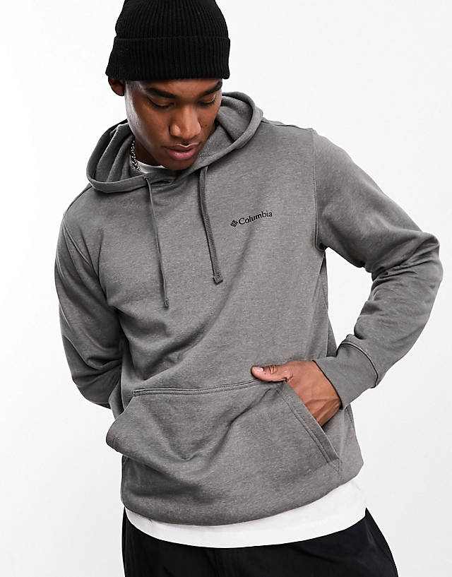 Columbia - trek back print hoodie in grey