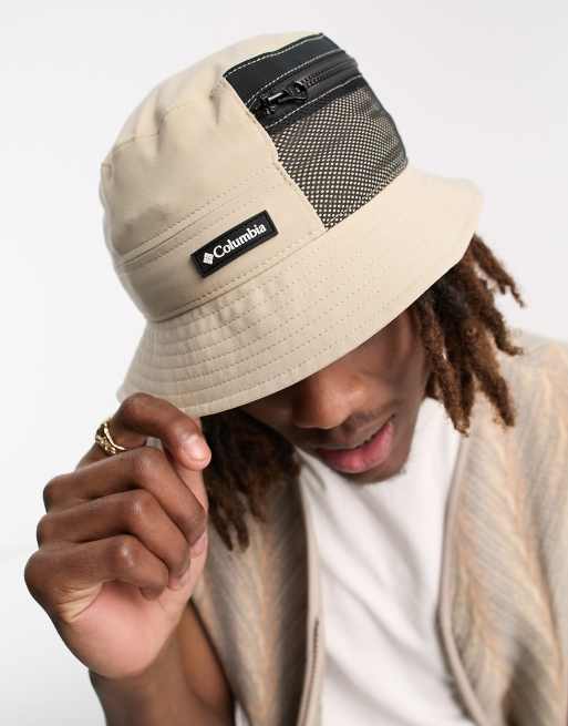 Bucket hat with zip pocket online