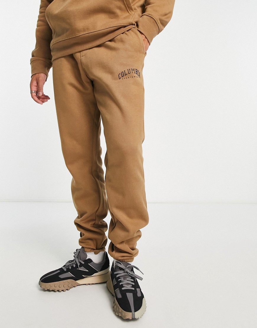 Columbia Trek fleece sweatpants in brown