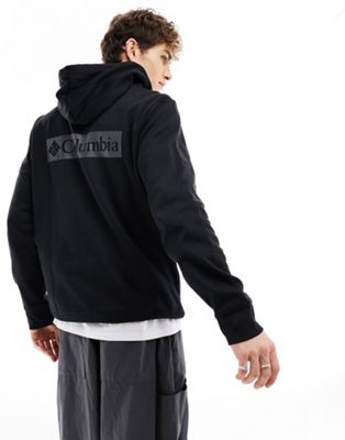Columbia Trek back print hoodie in black - ASOS Price Checker