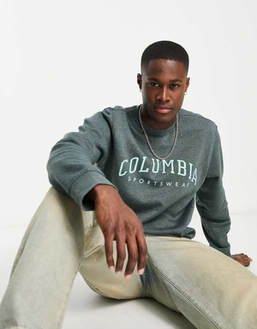 Columbia - Trek - Sweat épais à logo style universitaire - Vert épicéa
