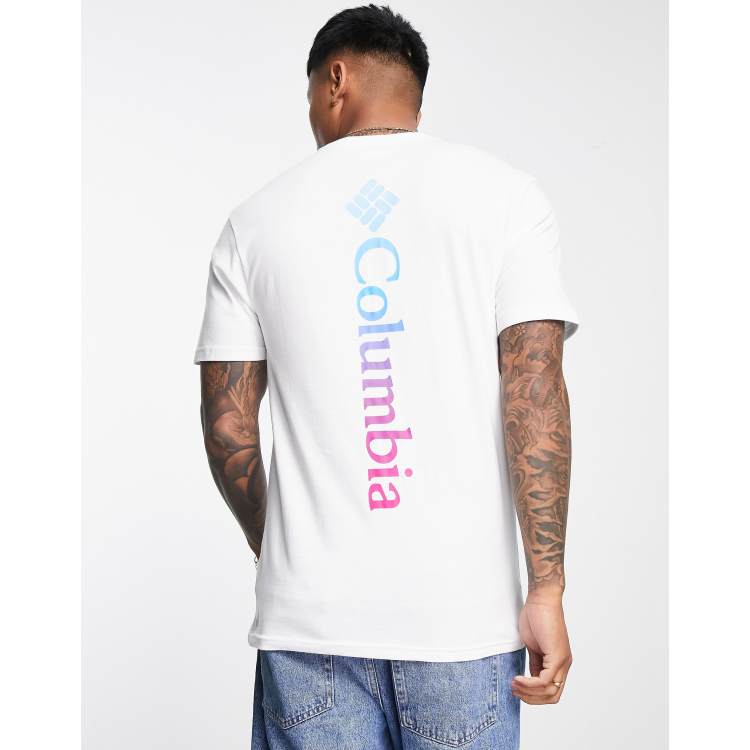 Columbia Unionville back print t-shirt in white Exclusive at ASOS