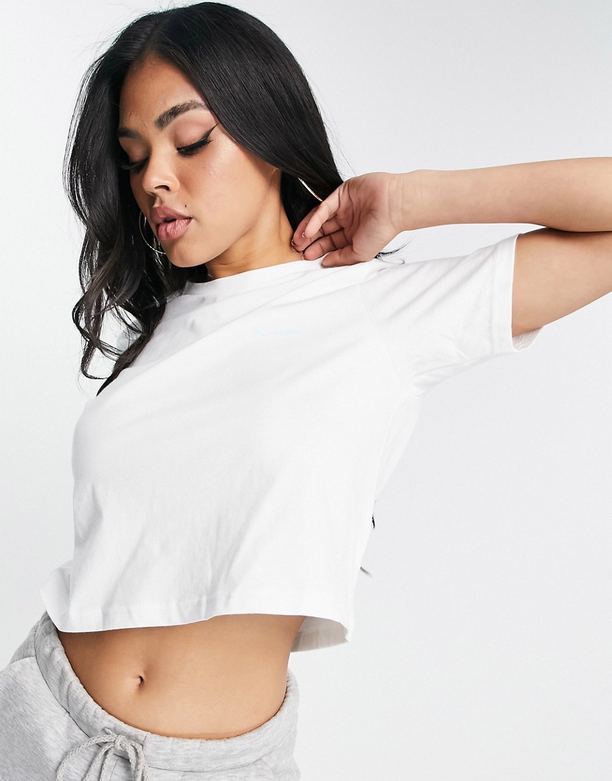 Columbia Unionville Back Print Cropped T-shirt In White - Exclusive At Asos