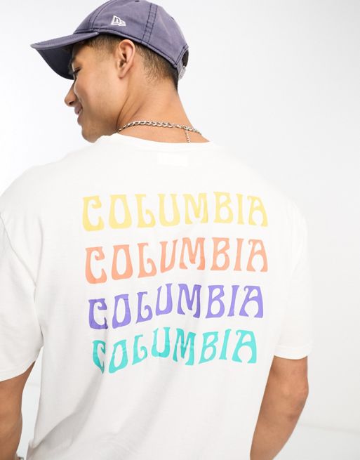 Columbia Unionville t-shirt in white exclusive to ASOS
