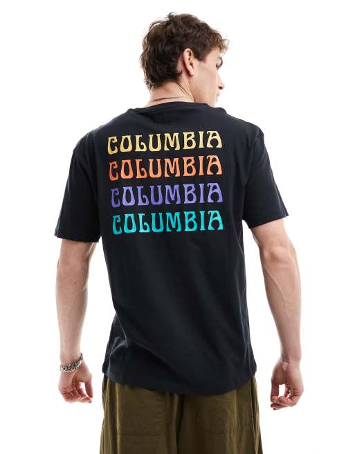 Columbia - Unionville - T-shirt met print op de achterkant in zwart, exclusief bij ASOS