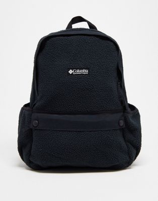 Columbia Unisex Helvatia 14L sherpa backpack in black - ASOS Price Checker