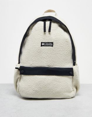 Columbia Unisex Helvetia 14L sherpa backpack in stone - ASOS Price Checker