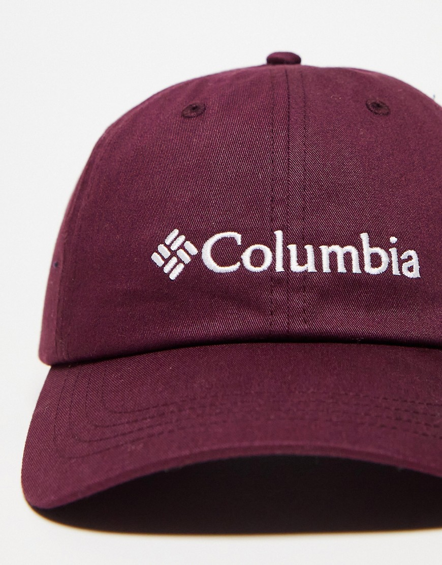 Columbia Unisex ROC II ball cap in burgundy-Red
