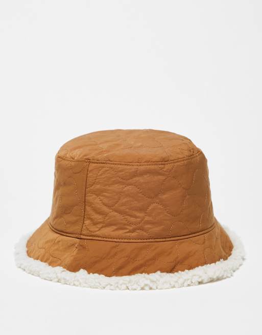 Tan Bucket Hat with Brown Corduroy Pants Outfits For Men (2 ideas