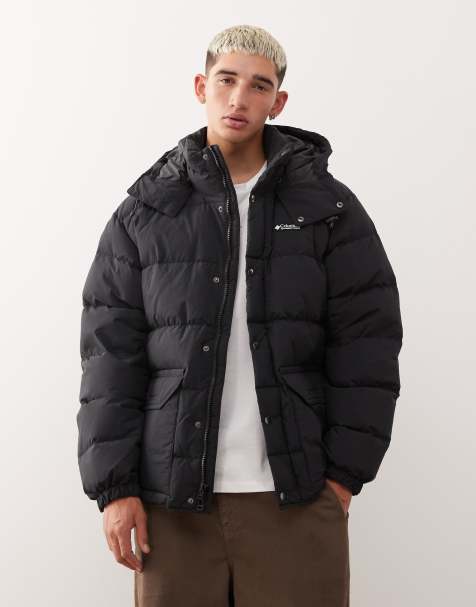 Columbia Wallowa Down hooded puffer coat in black - view 1