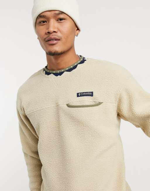 Columbia fleece sweatshirt new arrivals