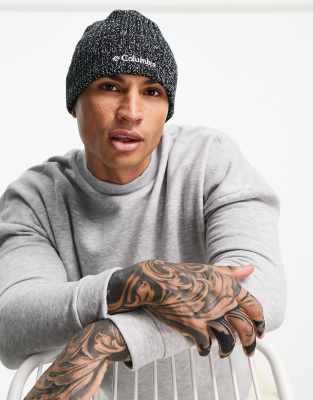 Columbia Watch Cap Beanie In Black/white | ModeSens display picture 1